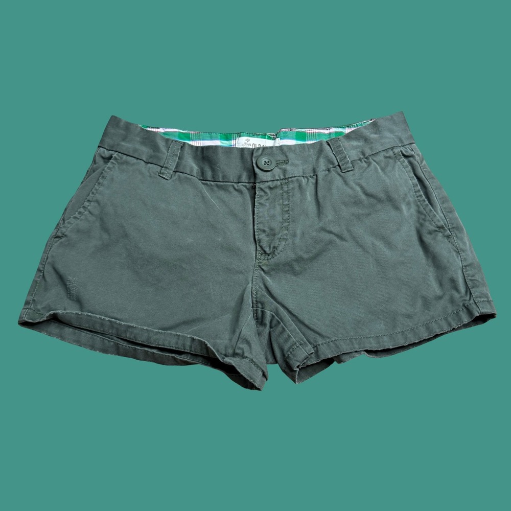Old Navy Olive Green Chino Shorts Size 2 29" Waist Y2K Summer Casual